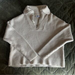 Cozy Ribbed Quarter Zip Sweater